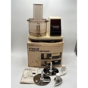 Vintage Sears CounterCraft 6 Speed Food Processor 400.693000 Tested W Box
